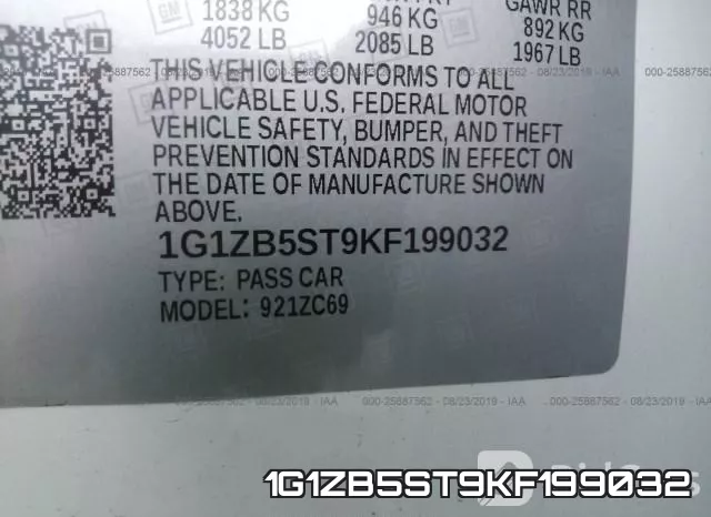 1G1ZB5ST9KF199032 фото 10