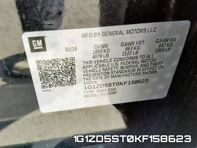 1G1ZD5ST0KF158623 фото 2