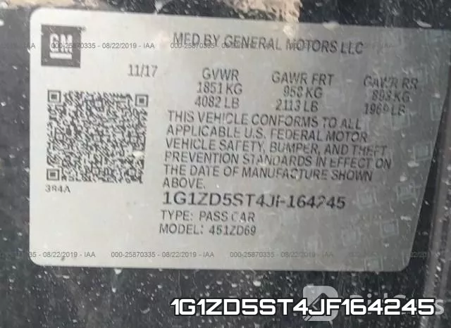 1G1ZD5ST4JF164245 фото 10