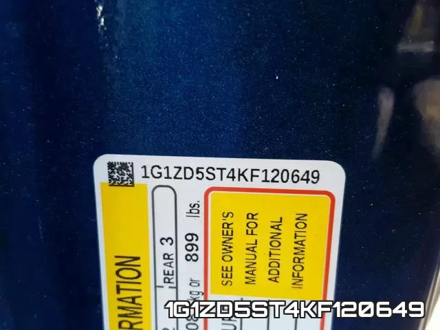 1G1ZD5ST4KF120649 фото 2