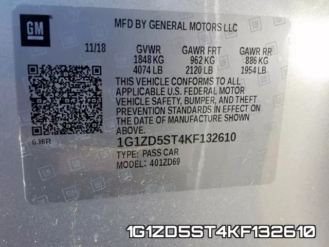 1G1ZD5ST4KF132610 фото 2