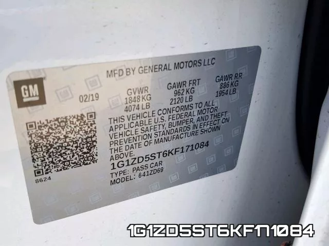 1G1ZD5ST6KF171084 фото 2