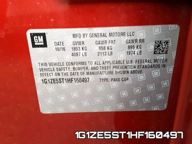 1G1ZE5ST1HF160497 фото 2