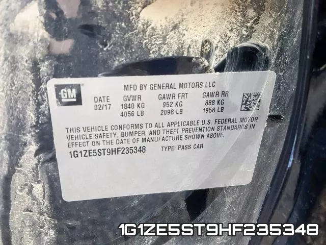 1G1ZE5ST9HF235348 фото 2