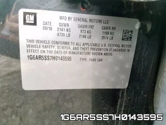 1G6AR5SS7H0143595 фото 2