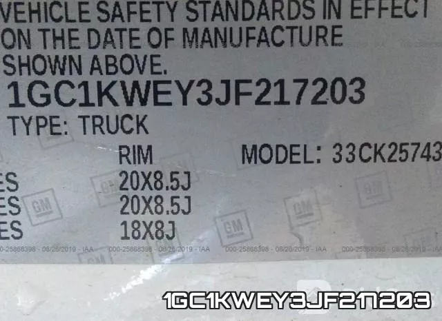 1GC1KWEY3JF217203 фото 10