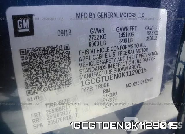 1GCGTDEN0K1129015 фото 10