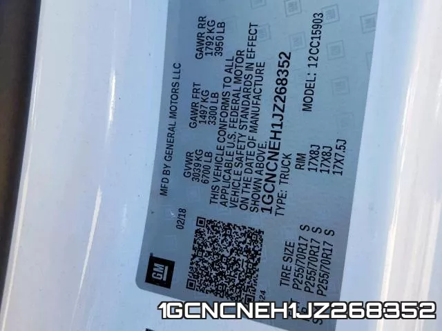 1GCNCNEH1JZ268352 фото 2