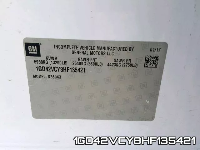 1GD42VCY8HF135421 фото 2