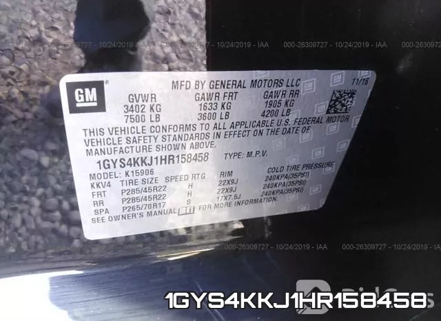 1GYS4KKJ1HR158458 фото 10