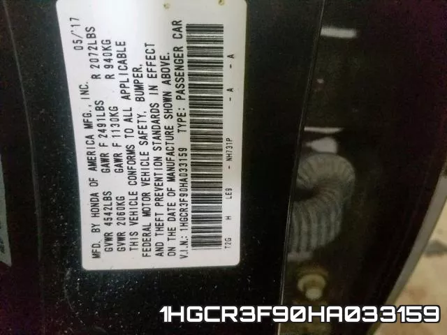 1HGCR3F90HA033159 фото 2