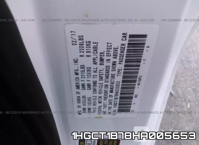 1HGCT1B78HA005653 фото 10
