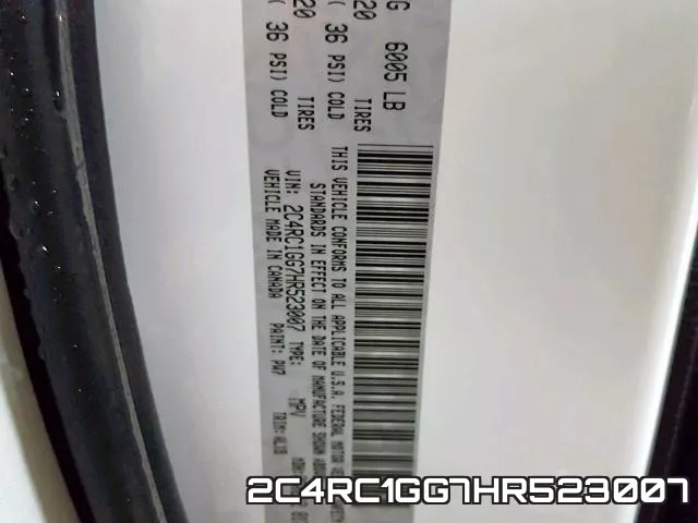 2C4RC1GG7HR523007 фото 2
