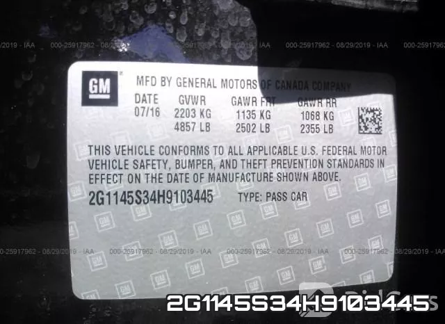 2G1145S34H9103445 фото 10