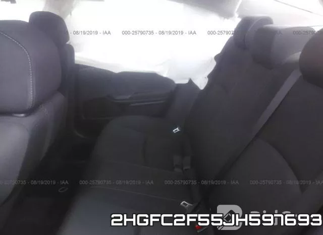 2HGFC2F55JH597693 фото 8