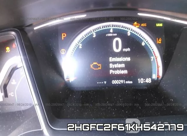 2HGFC2F61KH542779 фото 8