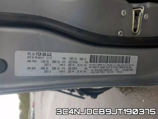 3C4NJDCB9JT190375 фото 2