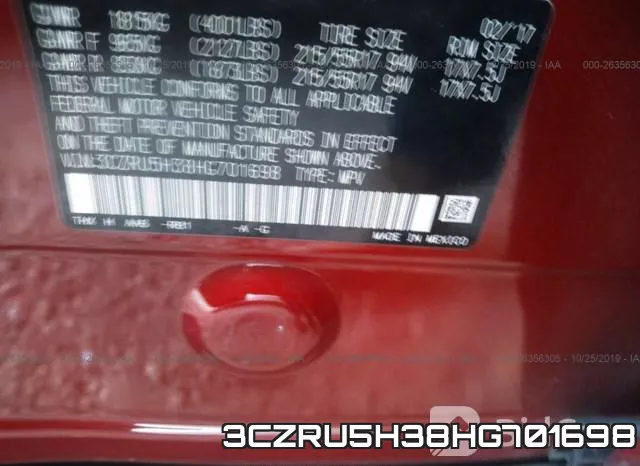 3CZRU5H38HG701698 фото 10