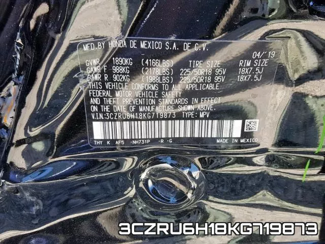 3CZRU6H18KG719873 фото 2