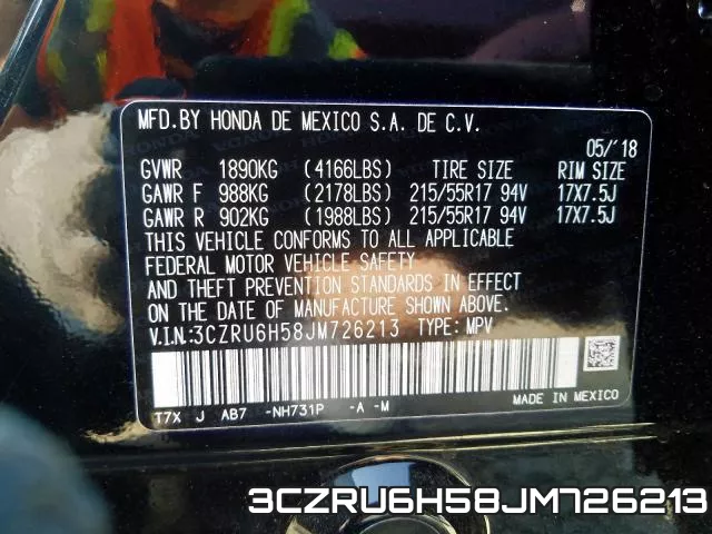 3CZRU6H58JM726213 фото 2