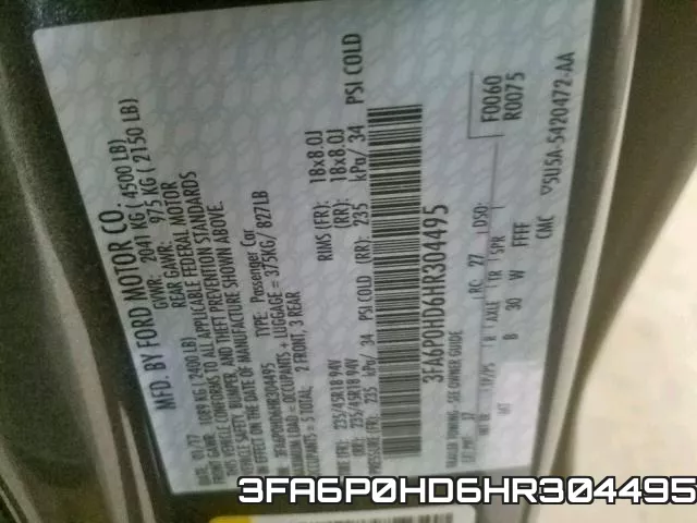 3FA6P0HD6HR304495 фото 2