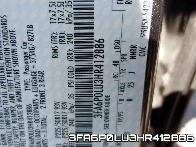 3FA6P0LU3HR412886 фото 2