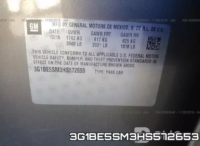 3G1BE5SM3HS572653 фото 10