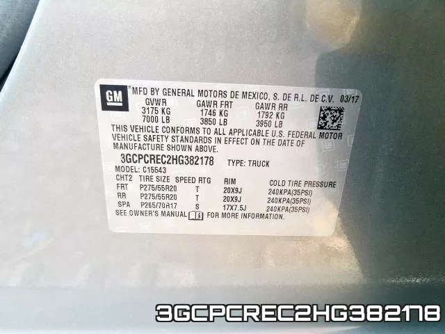 3GCPCREC2HG382178 фото 2