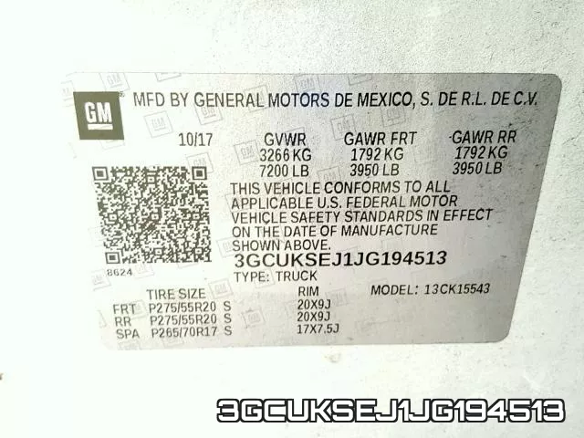 3GCUKSEJ1JG194513 фото 2