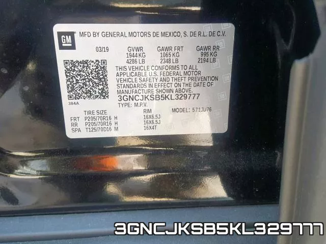 3GNCJKSB5KL329777 фото 2