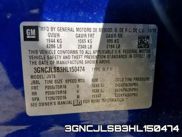 3GNCJLSB3HL150474 фото 2