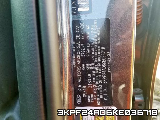 3KPF24AD6KE036718 фото 2