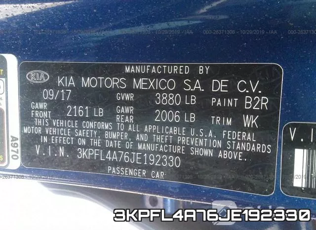 3KPFL4A76JE192330 фото 10