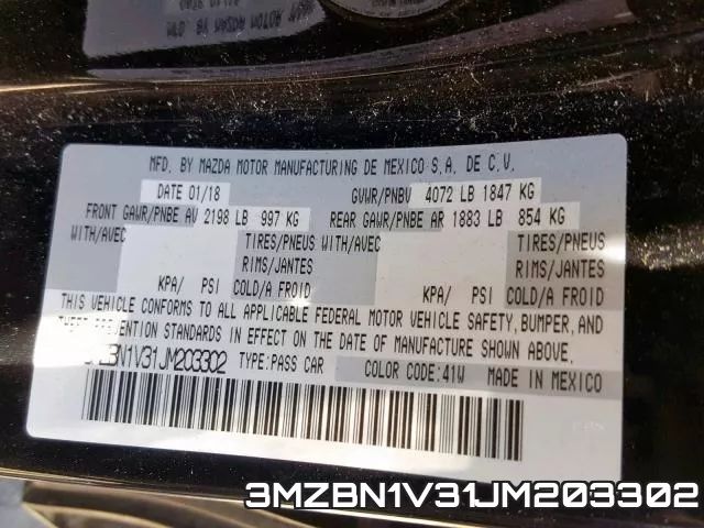 3MZBN1V31JM203302 фото 2