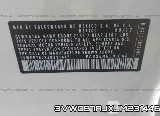 3VWDB7AJXJM231446 фото 9