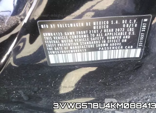 3VWG57BU4KM088413 фото 10