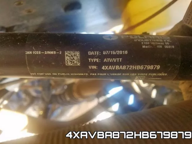 4XAVBA872HB679879 фото 2