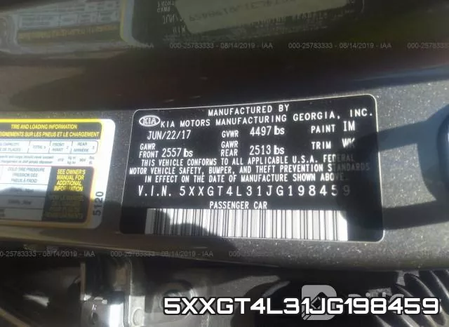 5XXGT4L31JG198459 фото 10