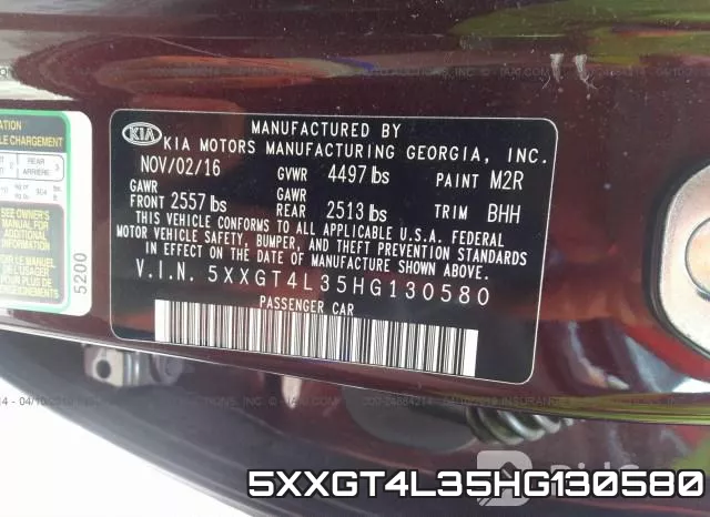 5XXGT4L35HG130580 фото 10