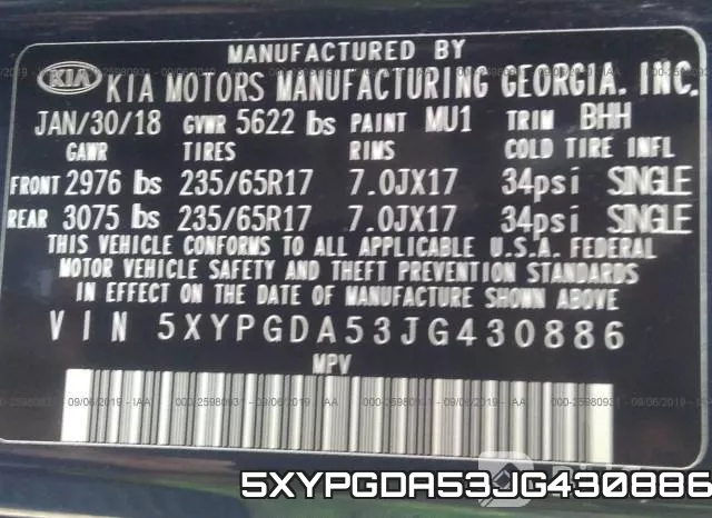 5XYPGDA53JG430886 фото 9