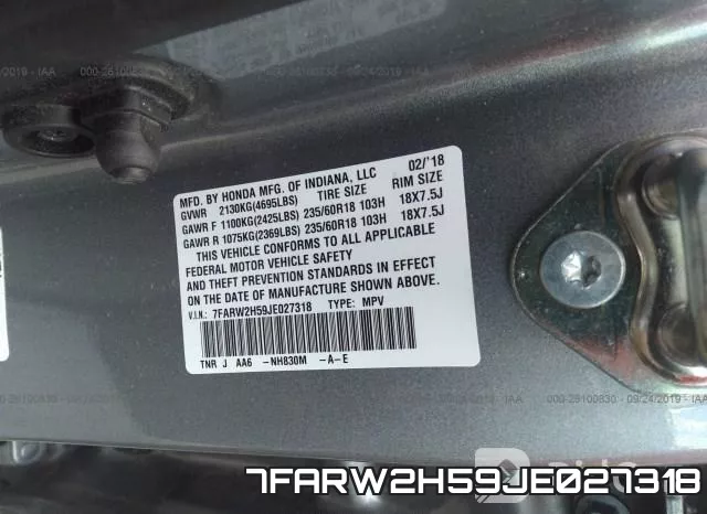 7FARW2H59JE027318 фото 10