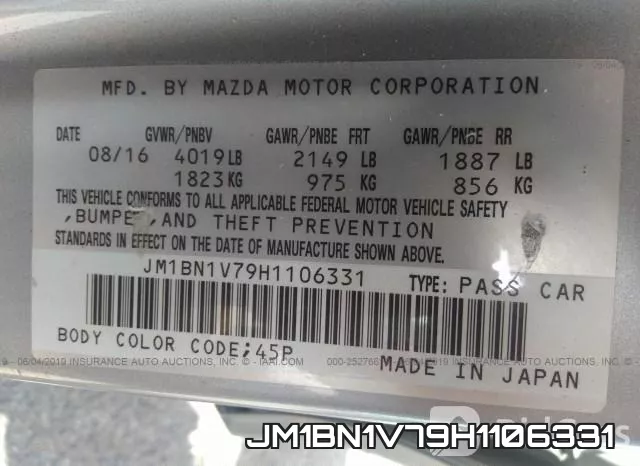 JM1BN1V79H1106331 фото 10