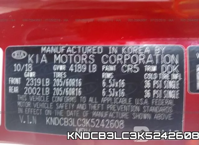KNDCB3LC3K5242608 фото 10