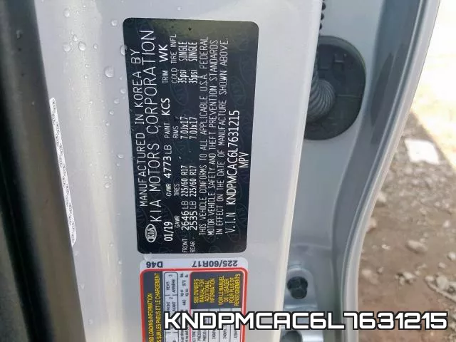 KNDPMCAC6L7631215 фото 2