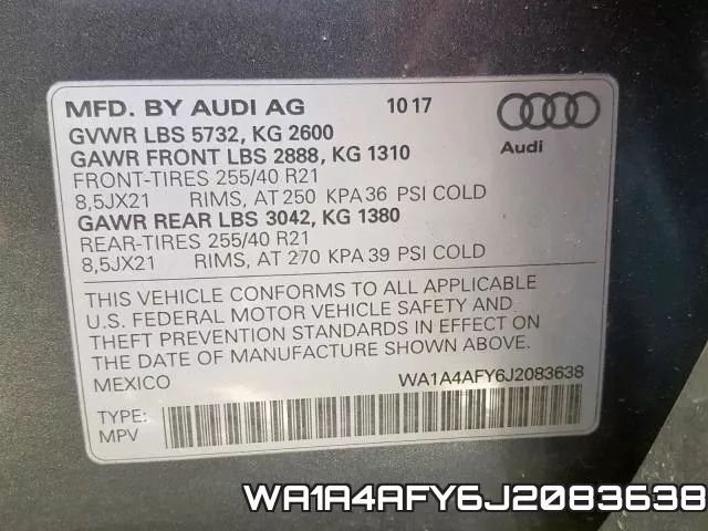 WA1A4AFY6J2083638 фото 2