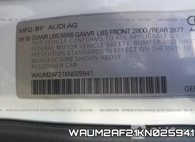 WAUM2AF21KN025941 фото 10