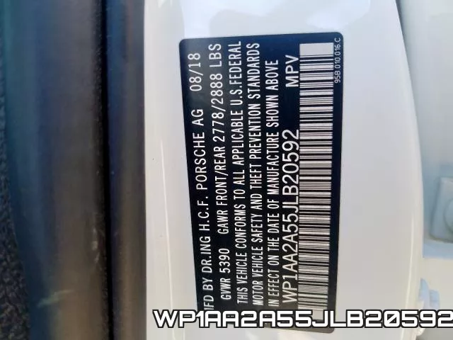 WP1AA2A55JLB20592 фото 2