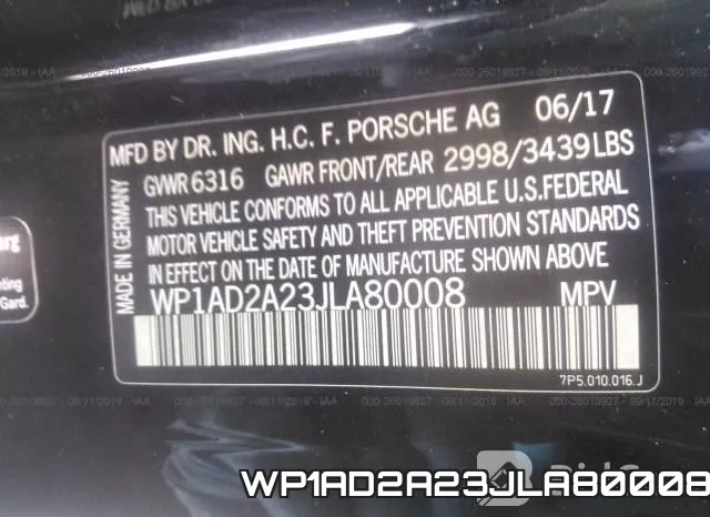 WP1AD2A23JLA80008 фото 10