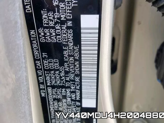 YV440MDU4H2004880 фото 2