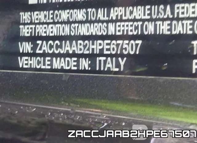 ZACCJAAB2HPE67507 фото 10